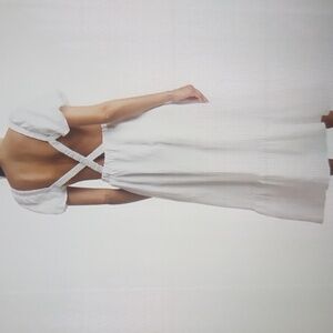 NWOT ASTRA The Label ..LA.. linen backless sun dress L